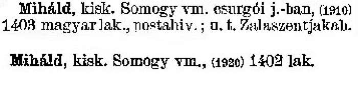Miháld - Révai nagy lexikona.jpg Miháld - Révai nagy lexikona.jpg