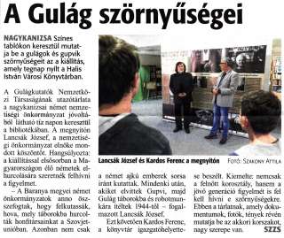 Zalai Hírlap 2019 02 07 032sz 16old - A Gulág szörnyűségei.jpg Zalai Hírlap 2019 02 07 032sz 16old - A Gulág szörnyűségei.jpg