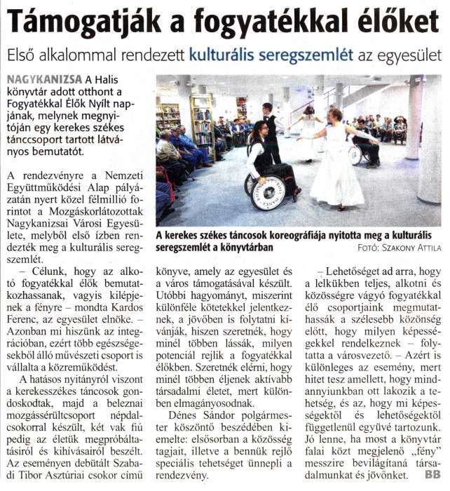 Zalai Hírlap 2018 11 22 271sz 06old - Támogatják a fogyatékkal élőket.jpg Zalai Hírlap 2018 11 22 271sz 06old - Támogatják a fogyatékkal élőket.jpg