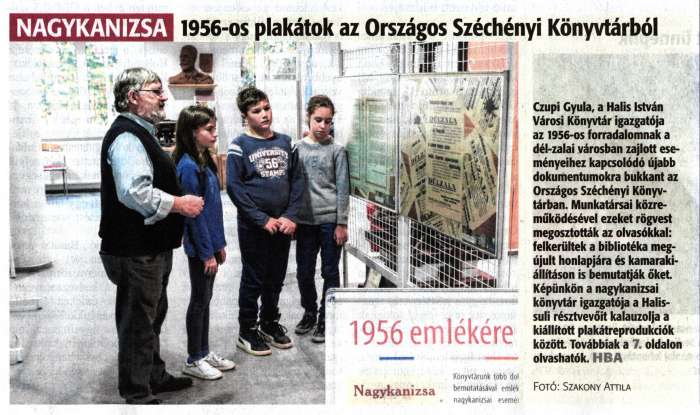 Zalai Hírlap 2019 11 06 257sz 01old - 1956-os plakátok az Országos Széchenyi Könyvtárból.jpg Zalai Hírlap 2019 11 06 257sz 01old - 1956-os plakátok az Országos Széchenyi Könyvtárból.jpg
