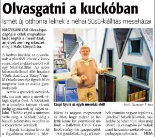 Zalai Hírlap 2020 06 17 140sz 16old - Olvasgatni a kuckóban.jpg Zalai Hírlap 2020 06 17 140sz 16old - Olvasgatni a kuckóban.jpg