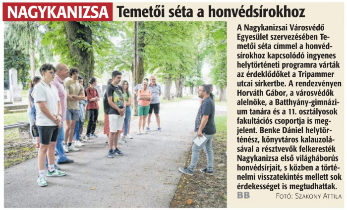 Zalai Hírlap 2024 06 11 134sz 16old - Temetői séta a honvédsírokhoz.jpg Zalai Hírlap 2024 06 11 134sz 16old - Temetői séta a honvédsírokhoz.jpg